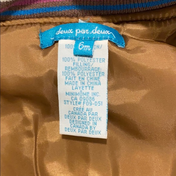 Vintage Deux par Deux Girls heavy winter coat - Picture 4 of 4